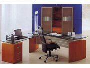 Office Desk|Glass Executive Desk|Office Furniture|Glass Executive Desk|玻璃班台|玻璃办公桌|玻璃办公台 CG-BLBT-16