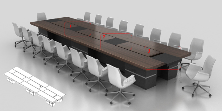 会议台|实木会议台|办公家具|品茗经典会议台